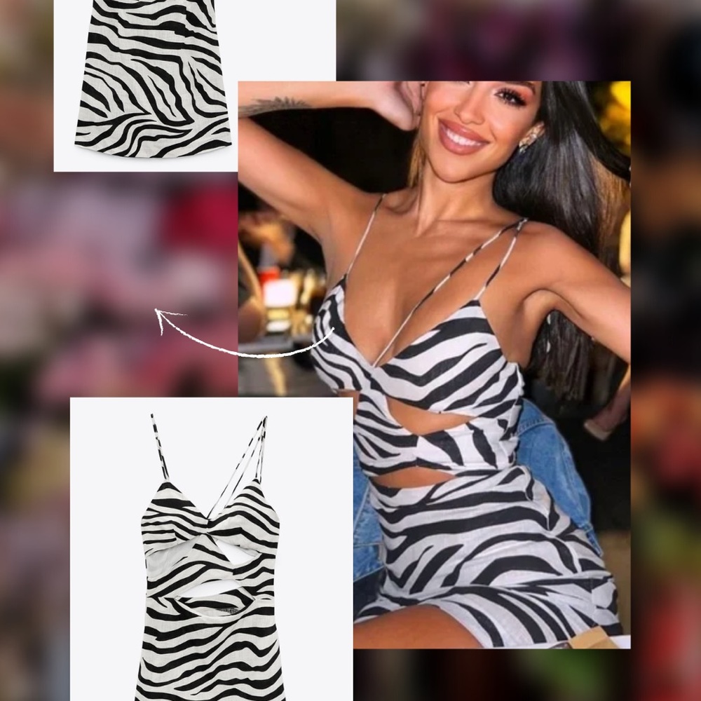 Brand new zebra Zara dress